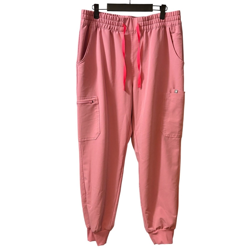 FIGS Technical Collection Zamora Jogger Scrub Pants Pink XL